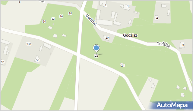 Godzisz, Godzisz, 22, mapa Godzisz