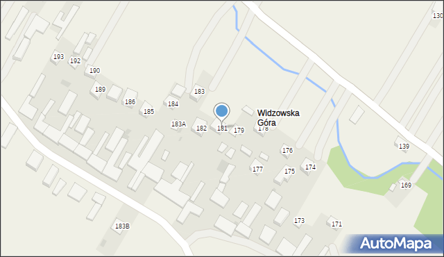 Godziszów, Godziszów Pierwszy, 181, mapa Godziszów
