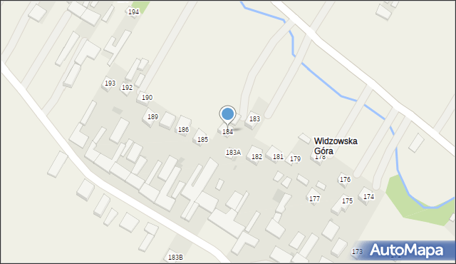 Godziszów, Godziszów Pierwszy, 184, mapa Godziszów
