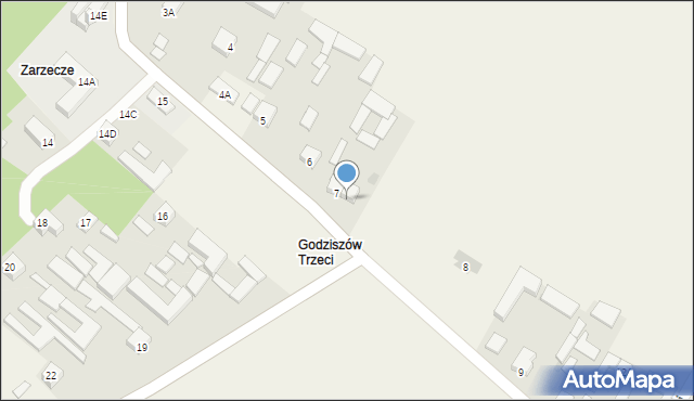 Godziszów, Godziszów Trzeci, 7A, mapa Godziszów