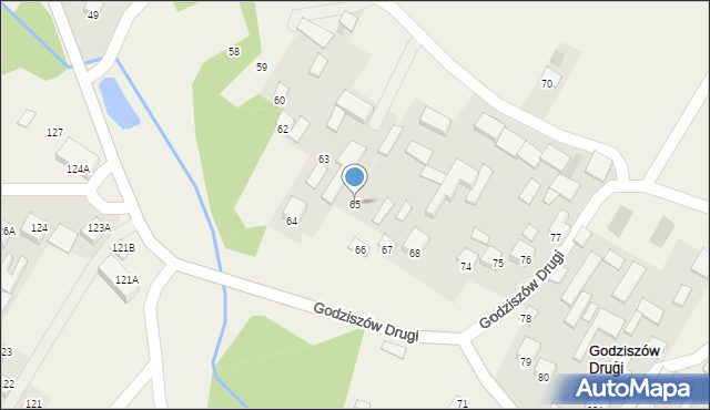 Godziszów Drugi, Godziszów Drugi, 65, mapa Godziszów Drugi