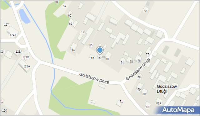 Godziszów Drugi, Godziszów Drugi, 67, mapa Godziszów Drugi