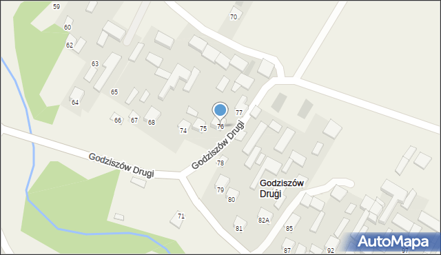 Godziszów Drugi, Godziszów Drugi, 76, mapa Godziszów Drugi