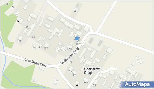 Godziszów Drugi, Godziszów Drugi, 77, mapa Godziszów Drugi