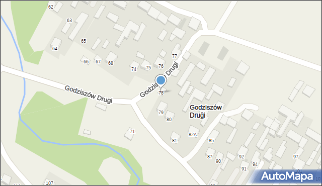 Godziszów Drugi, Godziszów Drugi, 78, mapa Godziszów Drugi