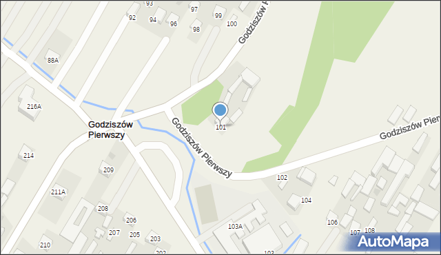 Godziszów Pierwszy, Godziszów Pierwszy, 101, mapa Godziszów Pierwszy