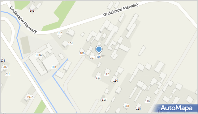 Godziszów Pierwszy, Godziszów Pierwszy, 108, mapa Godziszów Pierwszy