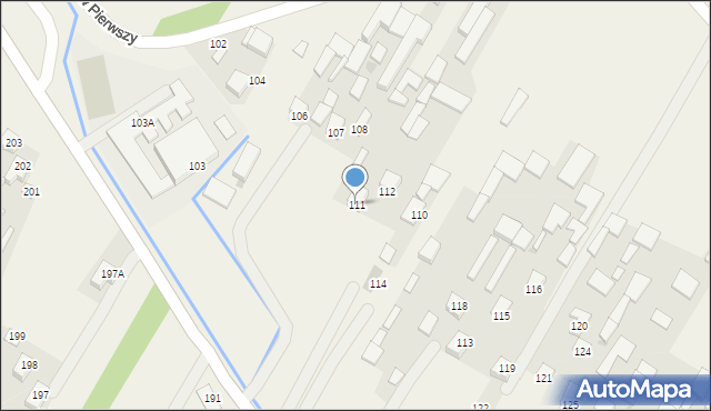 Godziszów Pierwszy, Godziszów Pierwszy, 111, mapa Godziszów Pierwszy