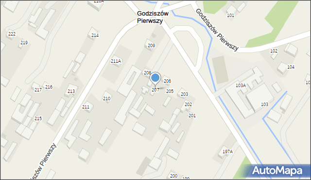 Godziszów Pierwszy, Godziszów Pierwszy, 207, mapa Godziszów Pierwszy