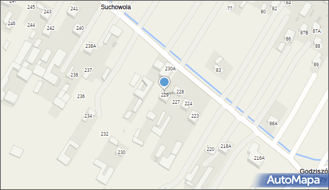Godziszów Pierwszy, Godziszów Pierwszy, 229, mapa Godziszów Pierwszy