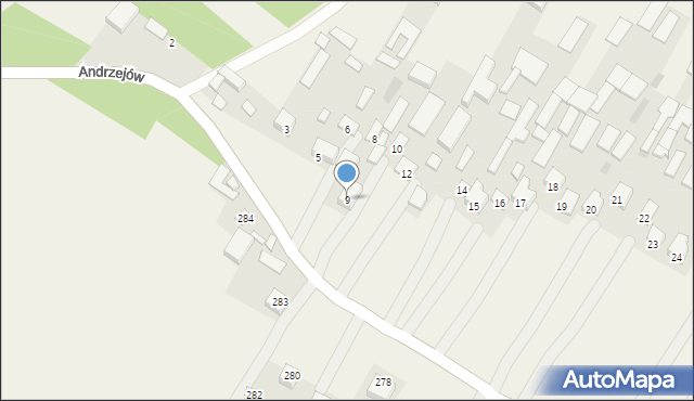 Godziszów Pierwszy, Godziszów Pierwszy, 9, mapa Godziszów Pierwszy