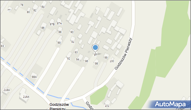 Godziszów Pierwszy, Godziszów Pierwszy, 97, mapa Godziszów Pierwszy