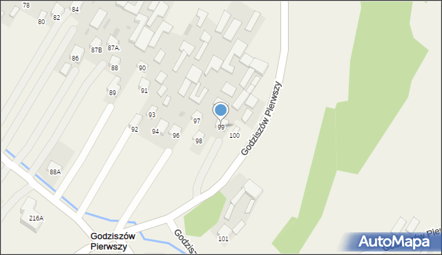 Godziszów Pierwszy, Godziszów Pierwszy, 99, mapa Godziszów Pierwszy