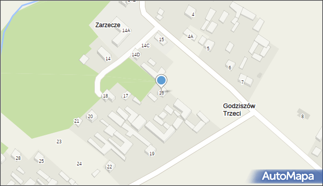 Godziszów Trzeci, Godziszów Trzeci, 16, mapa Godziszów Trzeci