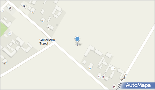 Godziszów Trzeci, Godziszów Trzeci, 8, mapa Godziszów Trzeci
