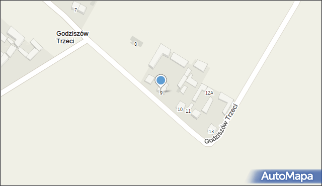 Godziszów Trzeci, Godziszów Trzeci, 9, mapa Godziszów Trzeci