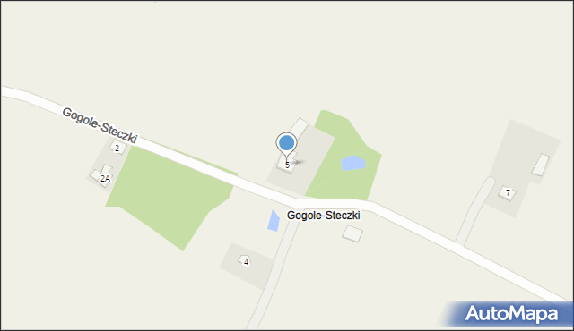 Gogole Wielkie, Gogole-Steczki, 5, mapa Gogole Wielkie
