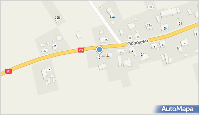 Gogolewo, Gogolewo, 2, mapa Gogolewo