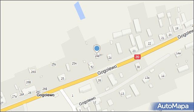 Gogolewo, Gogolewo, 24a, mapa Gogolewo