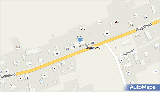 Gogolewo, Gogolewo, 26, mapa Gogolewo