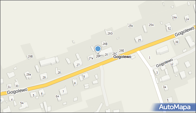Gogolewo, Gogolewo, 26F, mapa Gogolewo
