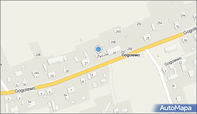 Gogolewo, Gogolewo, 27a, mapa Gogolewo