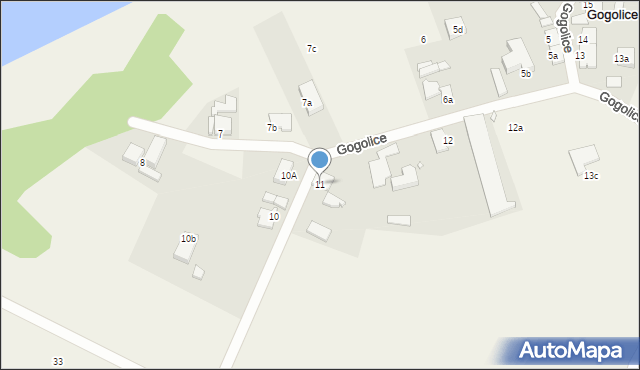 Gogolice, Gogolice, 11, mapa Gogolice