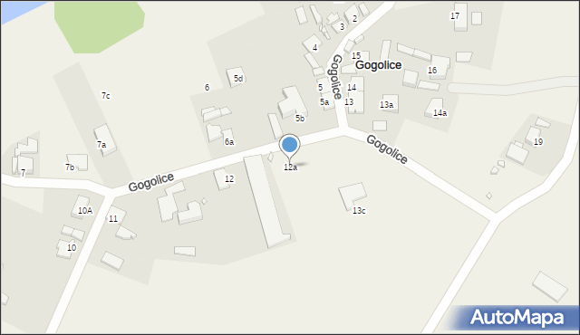 Gogolice, Gogolice, 12a, mapa Gogolice