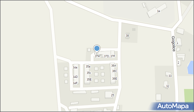 Gogolice, Gogolice, 37A, mapa Gogolice