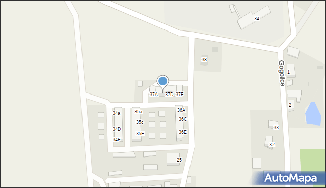 Gogolice, Gogolice, 37C, mapa Gogolice