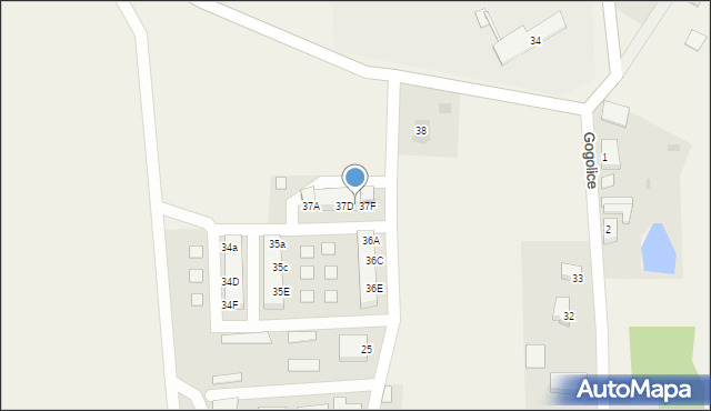 Gogolice, Gogolice, 37E, mapa Gogolice