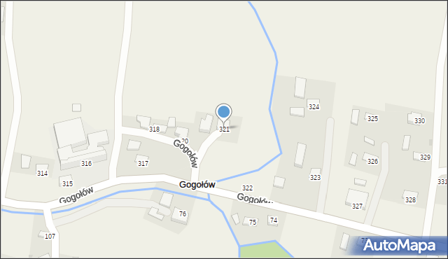 Gogołów, Gogołów, 321, mapa Gogołów
