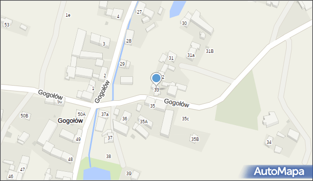 Gogołów, Gogołów, 33, mapa Gogołów
