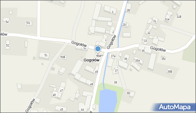 Gogołów, Gogołów, 50A, mapa Gogołów