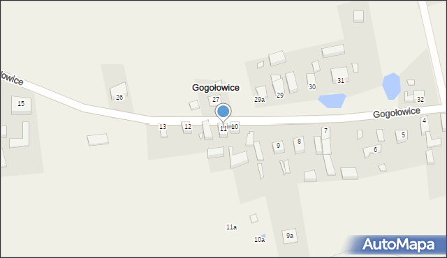 Gogołowice, Gogołowice, 11, mapa Gogołowice