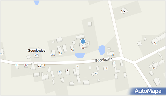 Gogołowice, Gogołowice, 31, mapa Gogołowice