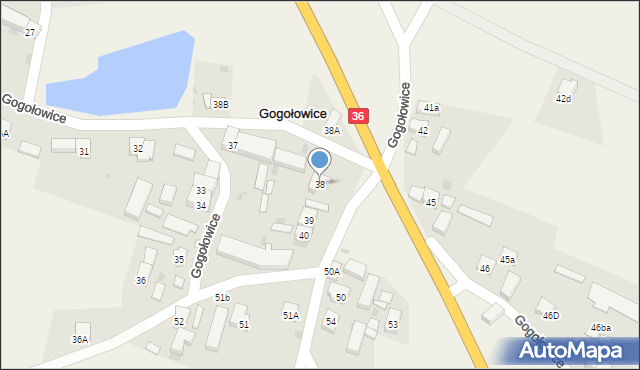 Gogołowice, Gogołowice, 38, mapa Gogołowice