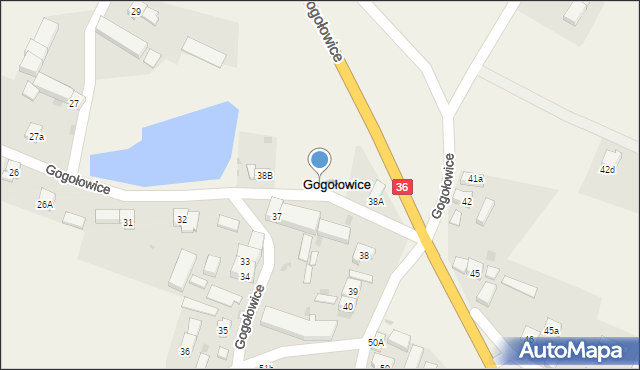 Gogołowice, Gogołowice, 38ab, mapa Gogołowice