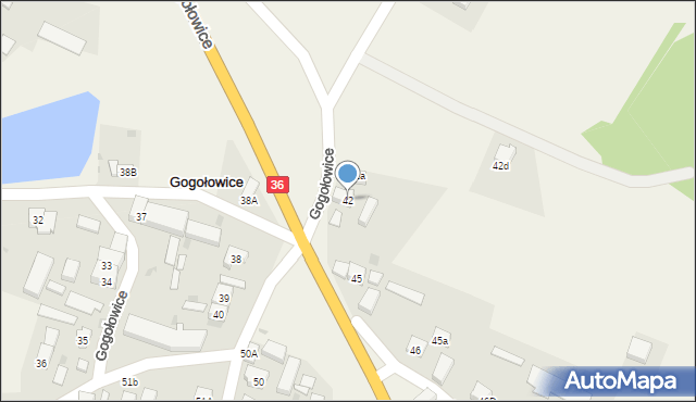 Gogołowice, Gogołowice, 42, mapa Gogołowice