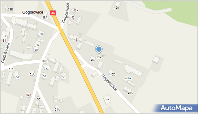 Gogołowice, Gogołowice, 45a, mapa Gogołowice