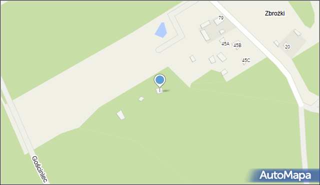 Gójszcz, Gójszcz, 45d, mapa Gójszcz