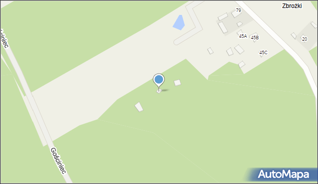 Gójszcz, Gójszcz, 45e, mapa Gójszcz