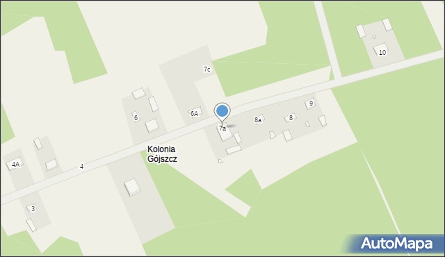 Gójszcz, Gójszcz, 7a, mapa Gójszcz