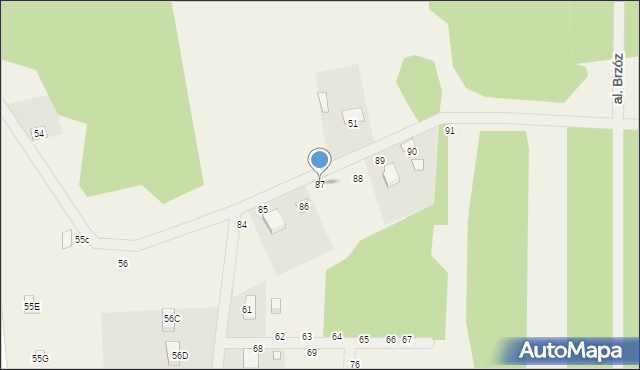 Gójszcz, Gójszcz, 87, mapa Gójszcz