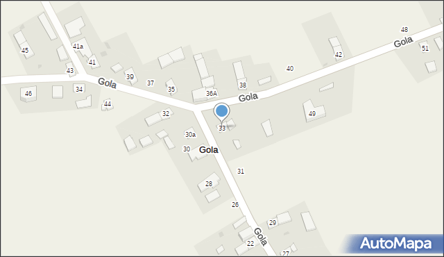 Gola, Gola, 33, mapa Gola