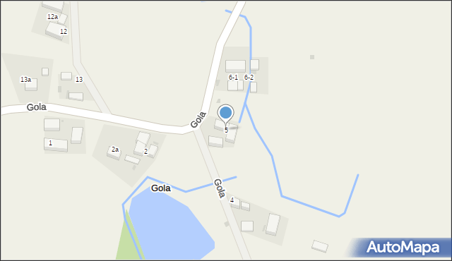 Gola, Gola, 5, mapa Gola