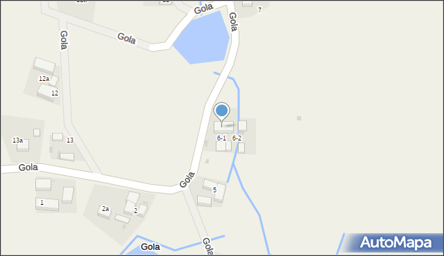 Gola, Gola, 6B, mapa Gola