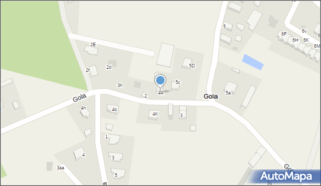 Gola, Gola, 4A, mapa Gola