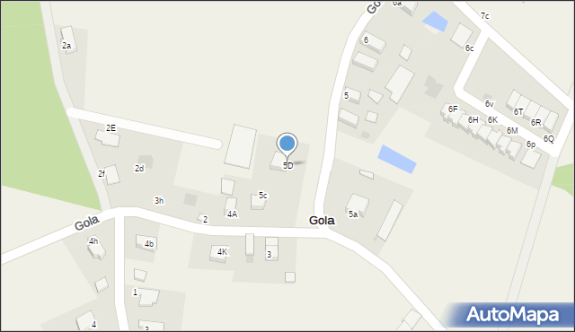 Gola, Gola, 5D, mapa Gola