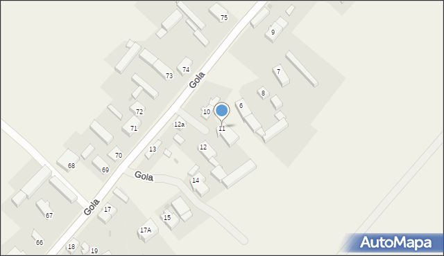 Gola, Gola, 11, mapa Gola